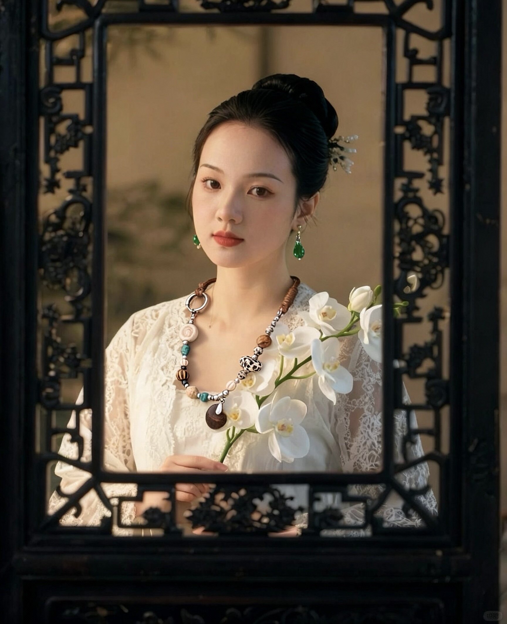 石秀堂原创设计天然石项链民族风系列古风国风元素时尚复古送礼物