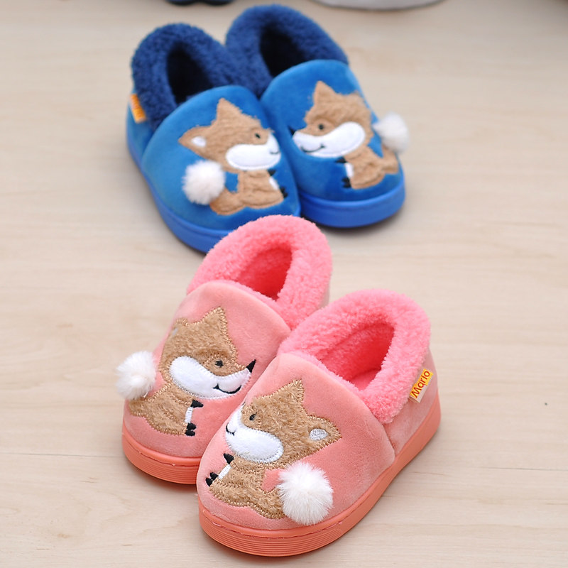 Pantoufles enfants en suède CHEERFUL MARIO pour hiver - semelle tendon - Ref 1012241 Image 3