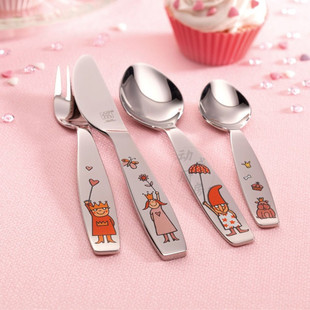 德国进口双立人儿童西餐具套装刀叉套装甜品勺刀叉勺 18/10不锈钢