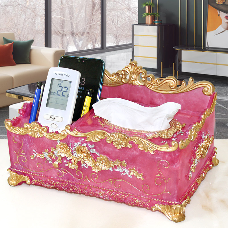 轻奢多功能纸巾盒家用客厅高档创意抽纸盒桌面纸抽盒遥控器收纳盒,收纳整理,纸巾盒,淘宝优惠券,粉丝福利购,淘宝优惠卷