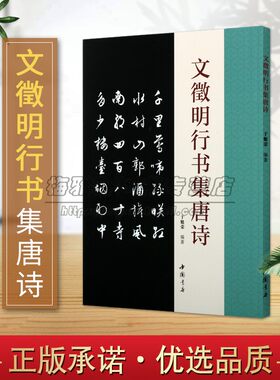 中国书法文徽明行书集唐诗唐诗集字古代唐诗词字帖从赤壁赋滕王阁序选出书法艺术作品集毛笔书法研究临摹范本鉴赏书籍 中国书店