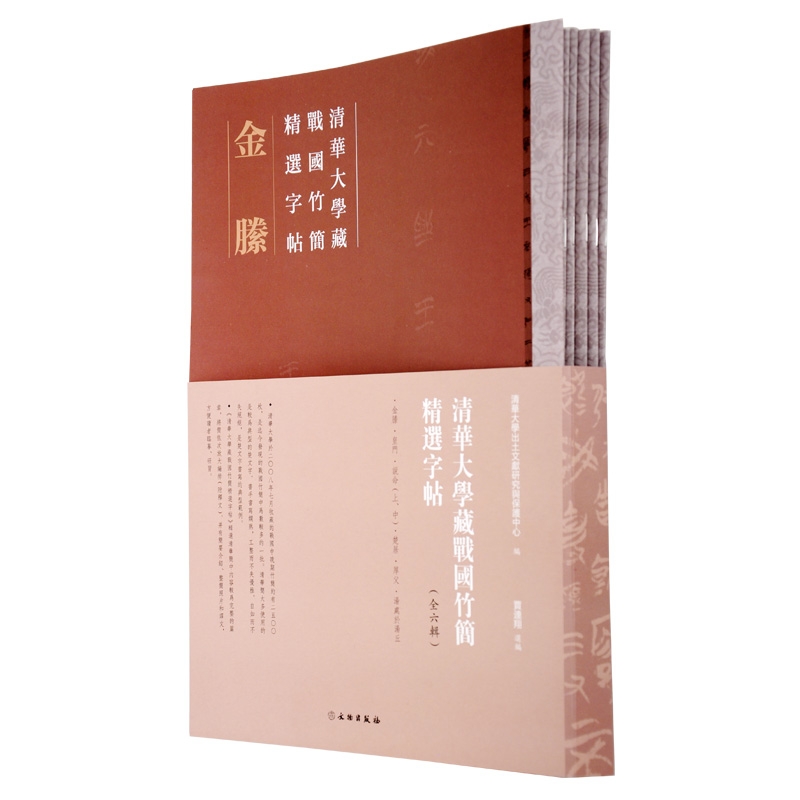清华大学藏战国竹简精选字贴6册 战国先秦楚新简篆文隶书竹木简牍历代古代简牍碑帖字帖全集简牍名迹选精编合集字帖书法篆刻书籍