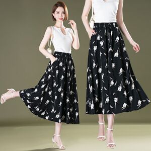 2026七分裙裤阔腿裤裙夏季新款高腰薄款中老年妈妈宽松八分裙裤女