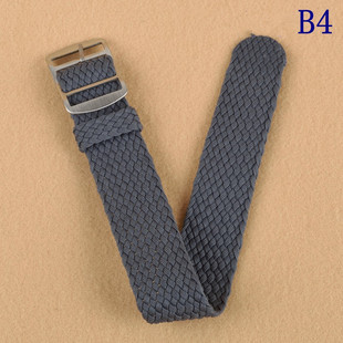 北约尼龙手表带14 16mm 编织贝伦 帆布DW表链 黑绿水鬼18 20 22mm