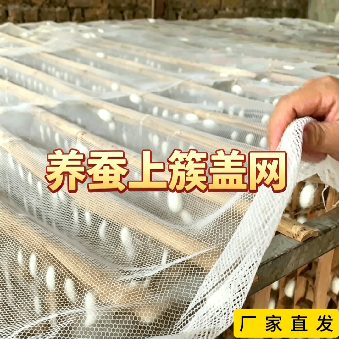2.8米宽上簇盖网钉钉簇方格簇结茧网盖提青养蚕专用网蚕网