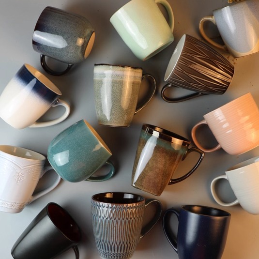 福袋水杯大容量燕麦杯日式复古风