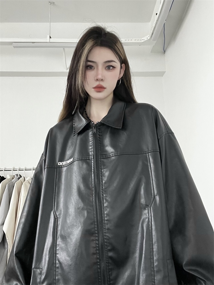 XZ607-1-GT717-P95 price control 118 units, main promotion of embroidered leather jacket_voghion.com