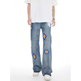 XZ607-1-DGNZK108-P6889主推款绣花款牛仔裤，男装牛仔裤，星座607-1