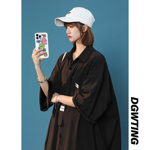 主推新款XZ607-1-CS202-P38 领带袖标款短袖衬衫图片