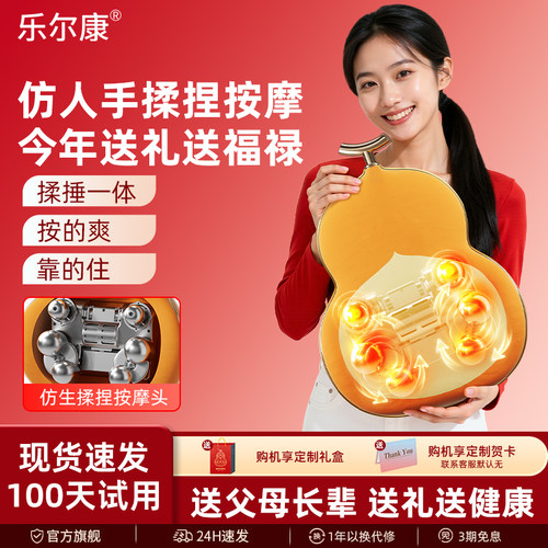 乐尔康颈椎腰部背部按摩靠垫仪器