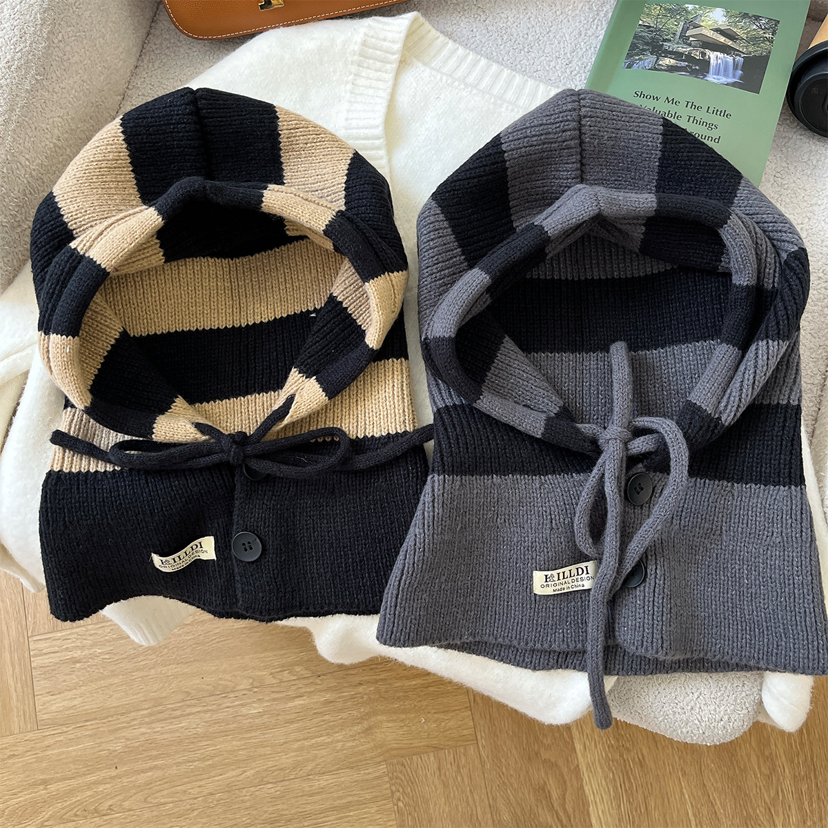 巴拉克拉法帽女生甜美可爱秋冬季