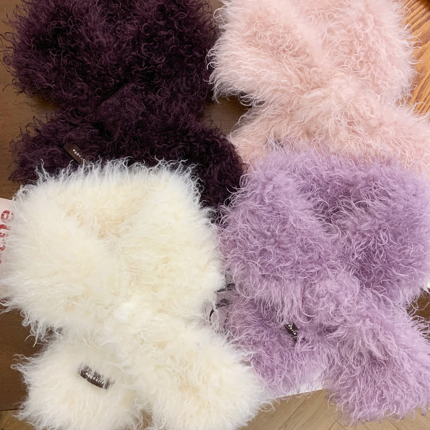 秋冬季保暖百搭交叉毛绒围巾围脖