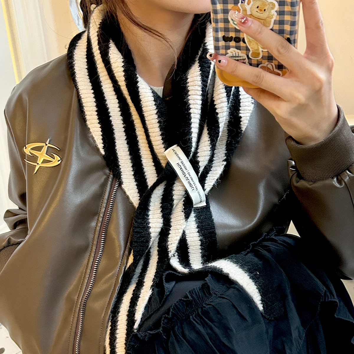 三角披肩韩版女生秋冬季