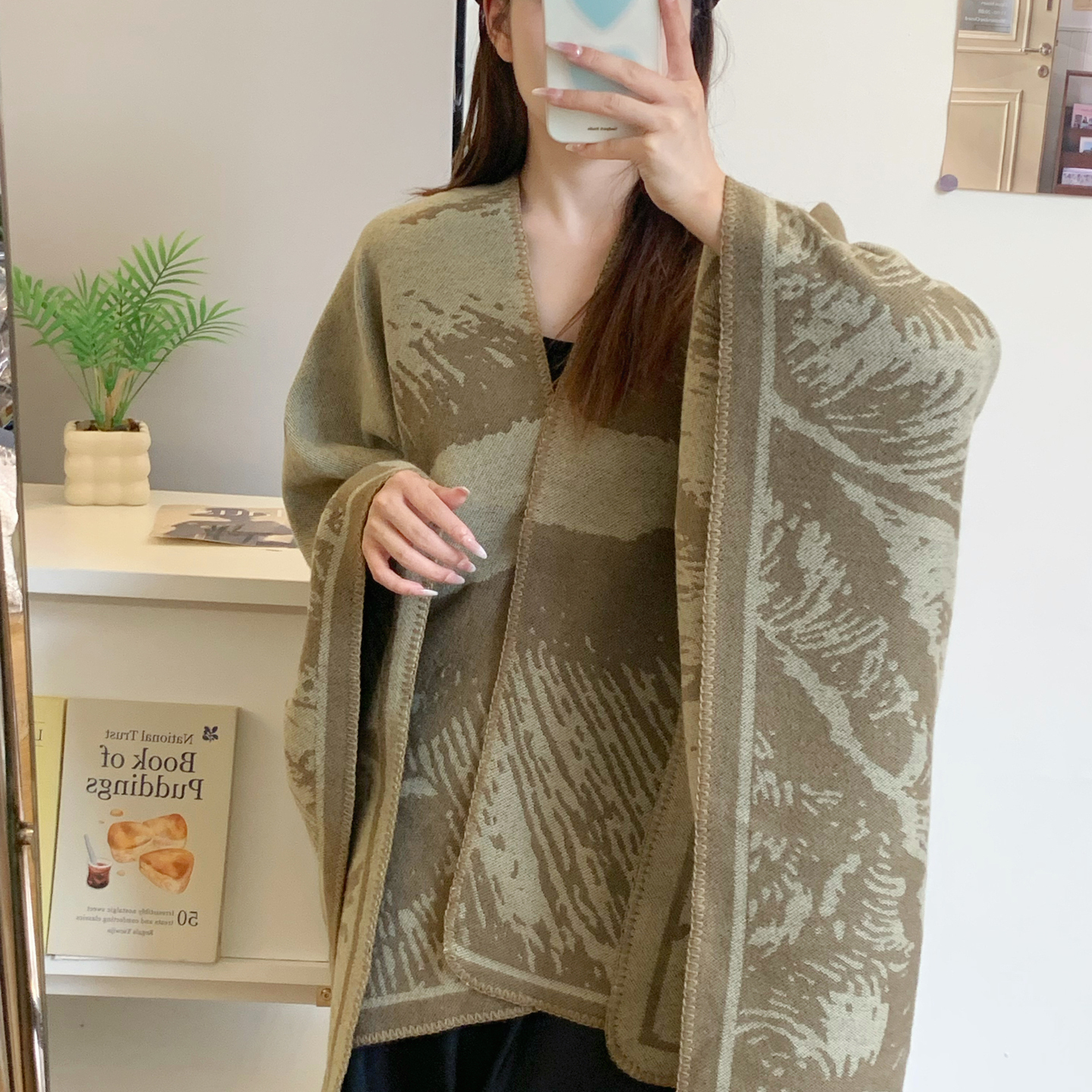 秋冬季百搭保暖披肩斗篷女装饰