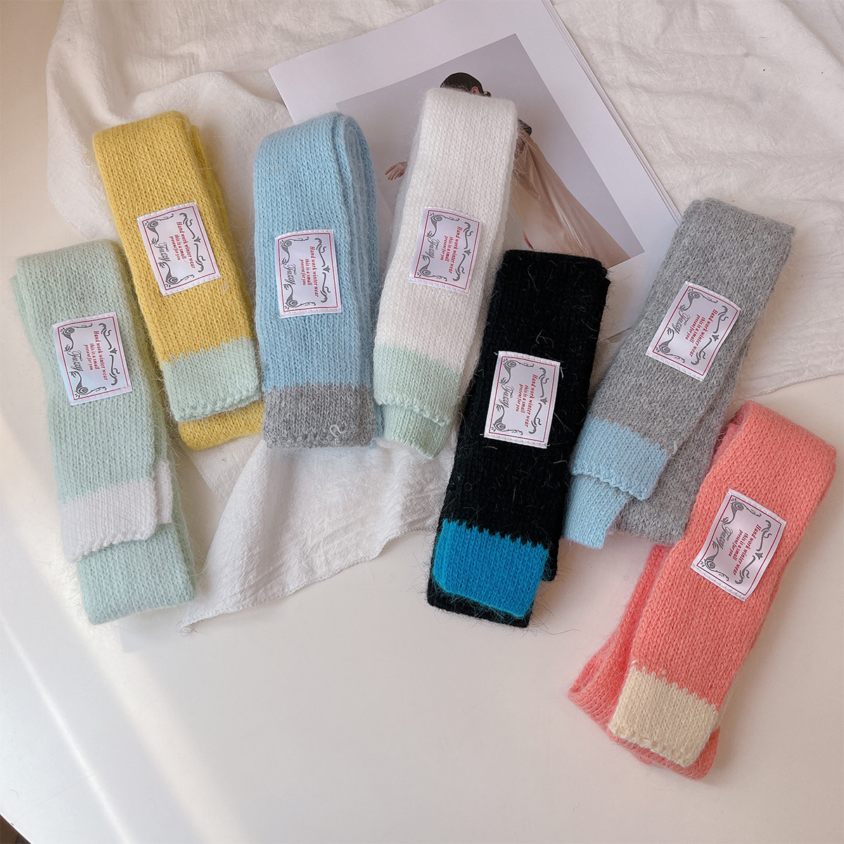 15%兔毛韩系ins拼色细窄长条围巾女秋冬保暖百搭装饰毛绒护颈围脖,服饰配件/皮带/帽子/围巾,围巾/丝巾/披肩,淘宝优惠券,粉丝福利购,淘宝优惠卷