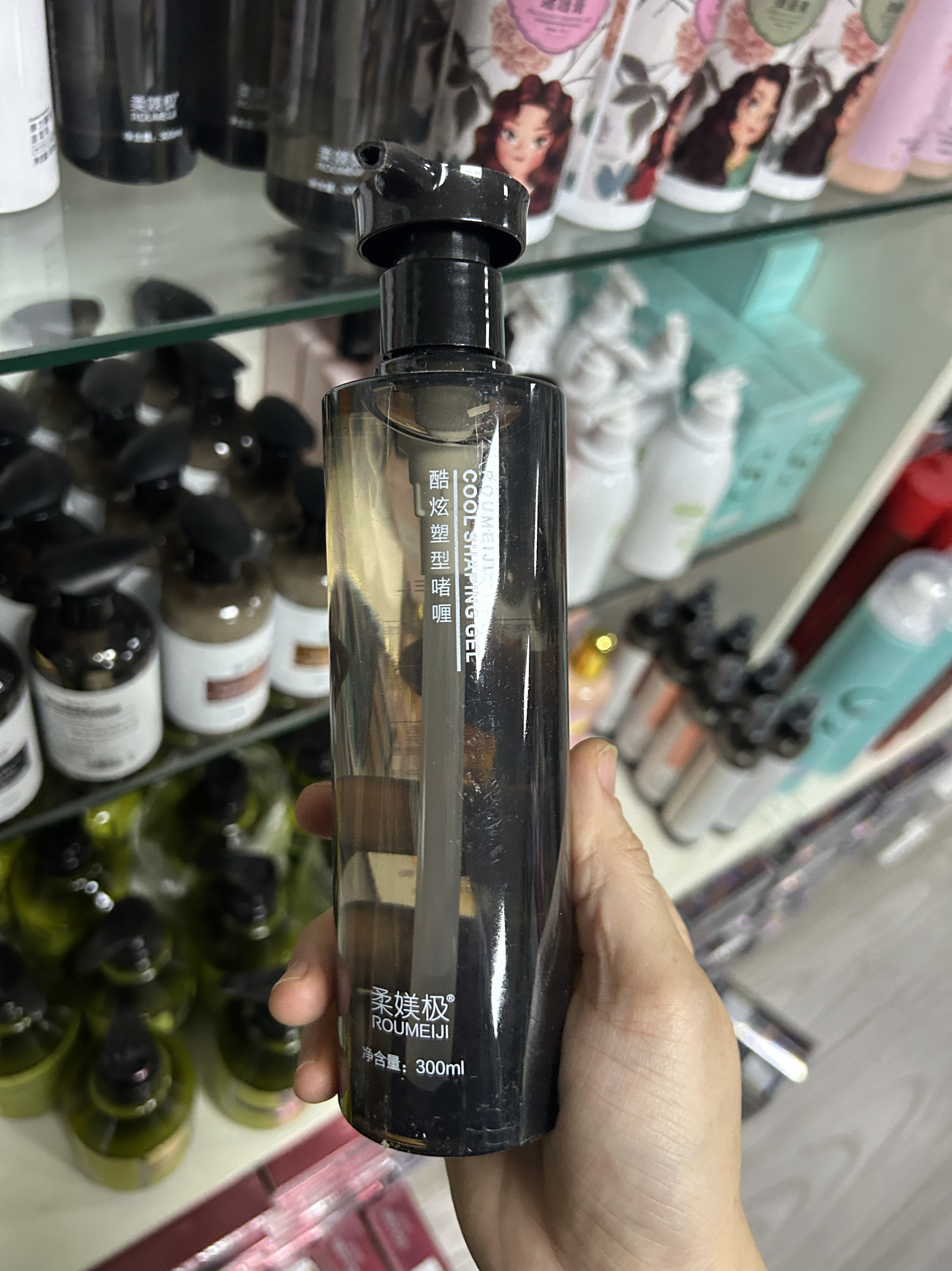 柔媄极酷炫塑型啫喱300ml/瓶定型膏速干保湿造型发胶持久清香