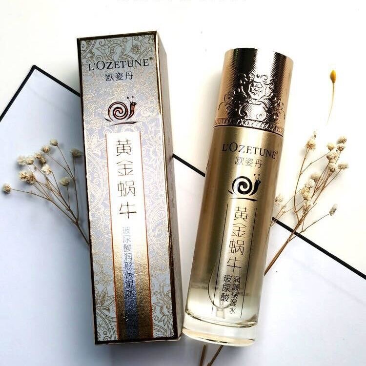 欧姿丹黄金蜗牛润颜保湿水玻尿酸柔肤水爽肤水补水修护润肤养颜水