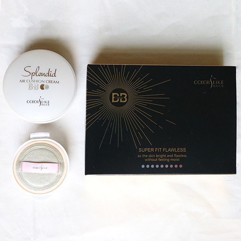 色彩之恋蜗牛水润气垫bb霜15G替增换装遮瑕保湿裸妆持久滋润补水