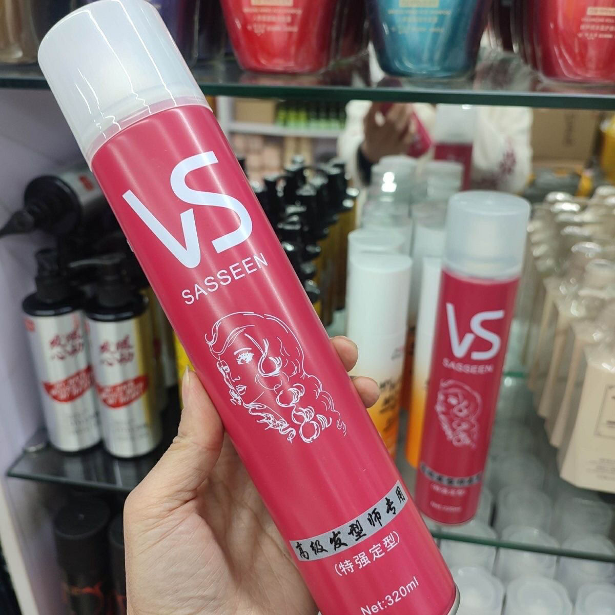 清新vs清香干胶强力定型喷雾特硬自然蓬松发胶啫喱男女士洋阳造型