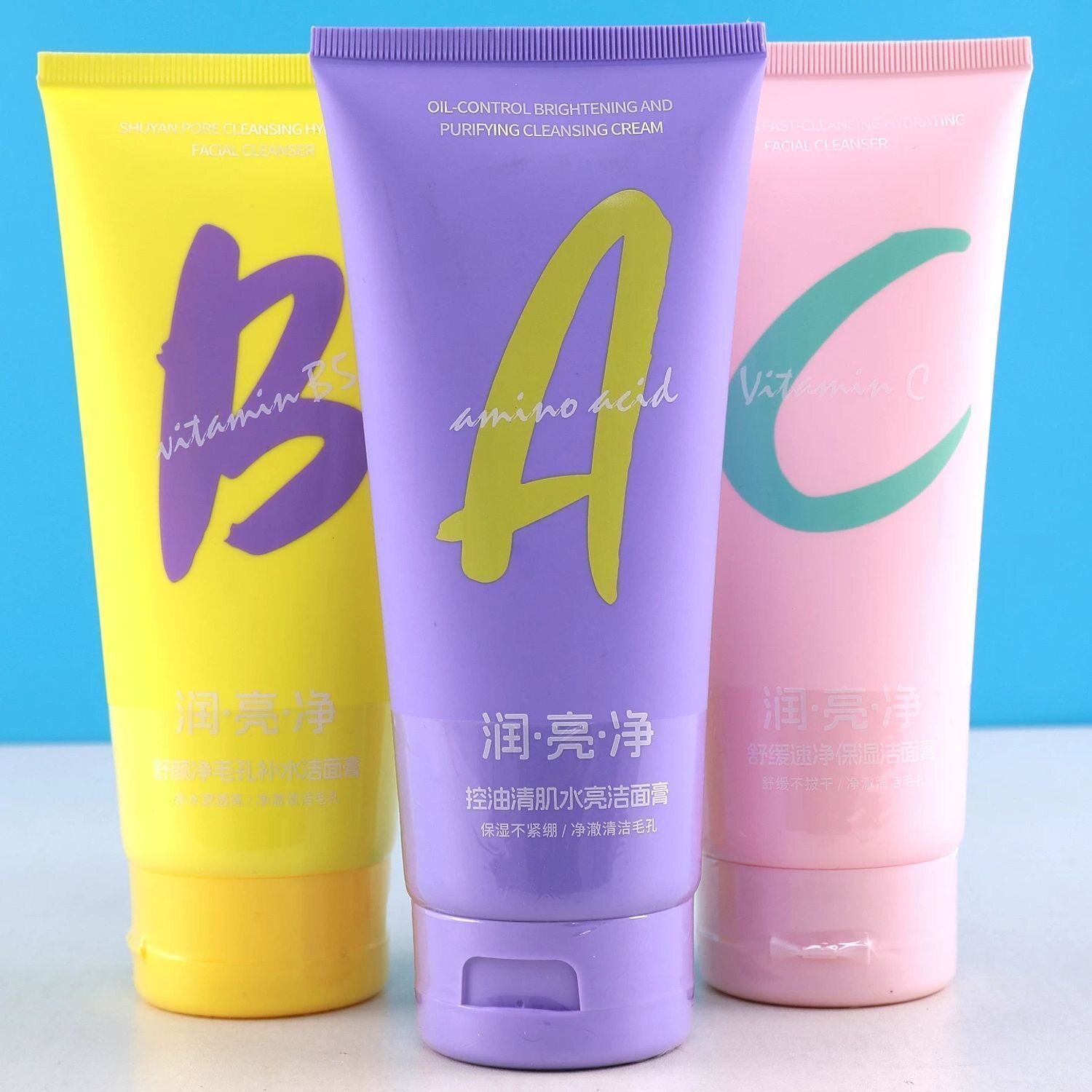丽姿源控油清肌水亮洁面膏