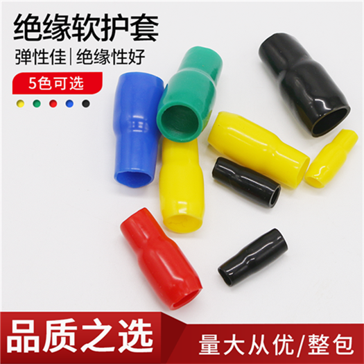 阻燃绝缘软护套 冷压裸端头 硅橡胶接线端子线套电缆套管电线色套