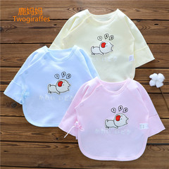 新生儿衣服春秋冬初生0-3个月1婴儿纯棉和尚服刚出生猪宝宝半背衣