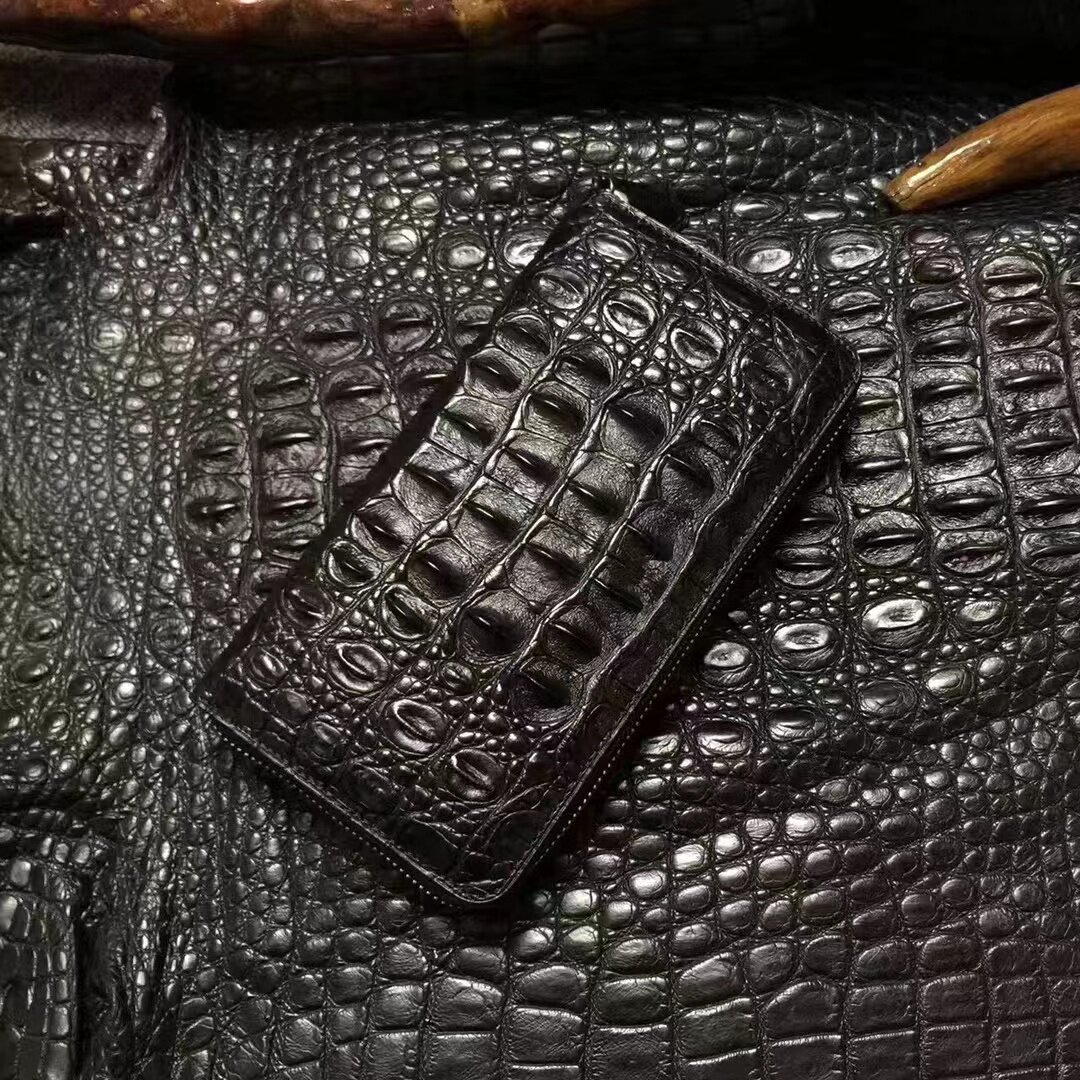 鳄鱼皮单位真皮商务休闲钱包