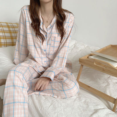 睡衣女秋冬季长袖甜美韩版可爱春季女士大码月子服产后家居服套装
