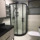 淋浴房圆弧扇形太空铝整体浴室玻璃隔断干湿分离钢化玻璃门洗澡房