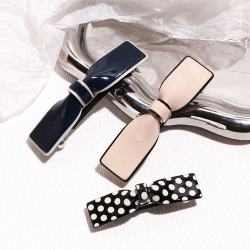 韩国气质蝴蝶结马尾发夹