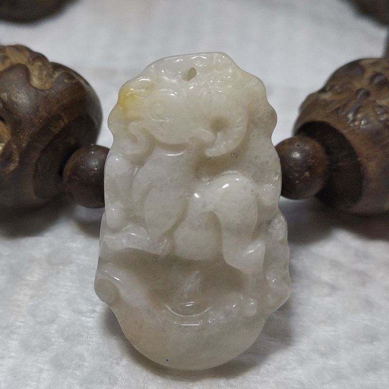 黄玉三合天乙贵人生肖羊吊坠男女生日礼物饰品玉石挂件项坠ya01a