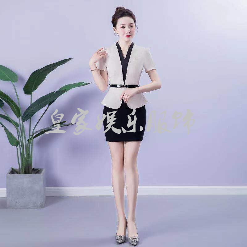 酒吧前台调酒师工作服dj技师套酒店工作制服