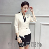 夜场夜总会KTV小姐工作服装 酒店酒吧dj公主服男女服务员秋冬套装