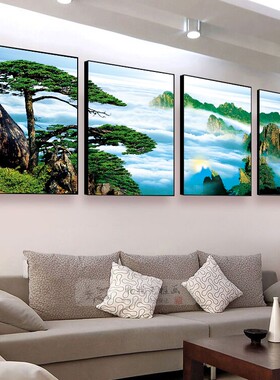 现代简约大气风沙发背景墙装饰画
