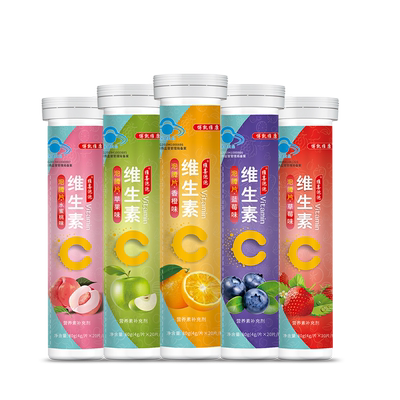 泡腾片维C多种水果固体饮料