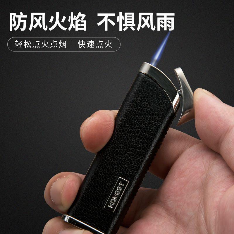 百诚超薄防风打火机充气礼品个性男女款可放入烟盒商务高档男士