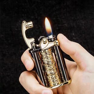 佐罗煤油打火机摇臂龙柱旋转创意网红同款个性潮男士送礼生日礼物