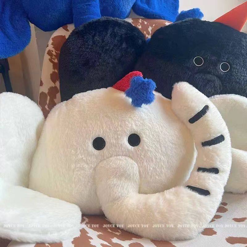ins风大象靠枕可爱动物毛绒玩具床头客厅沙发卧室装饰靠垫布娃娃,居家布艺,抱枕被,淘宝优惠券,粉丝福利购,淘宝优惠卷