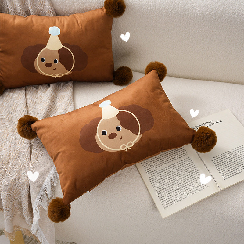 卡通小狗抱枕沙发靠垫荷兰绒靠枕椅子腰靠床头大靠背枕头装饰好物,居家布艺,抱枕被,淘宝优惠券,粉丝福利购,淘宝优惠卷