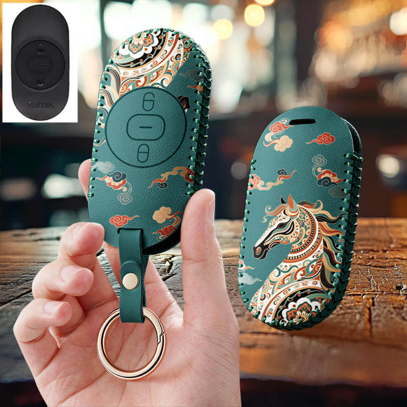 适用新日QA1电动车遥控钥匙套电瓶车锁匙包可爱保护套钥匙扣男女