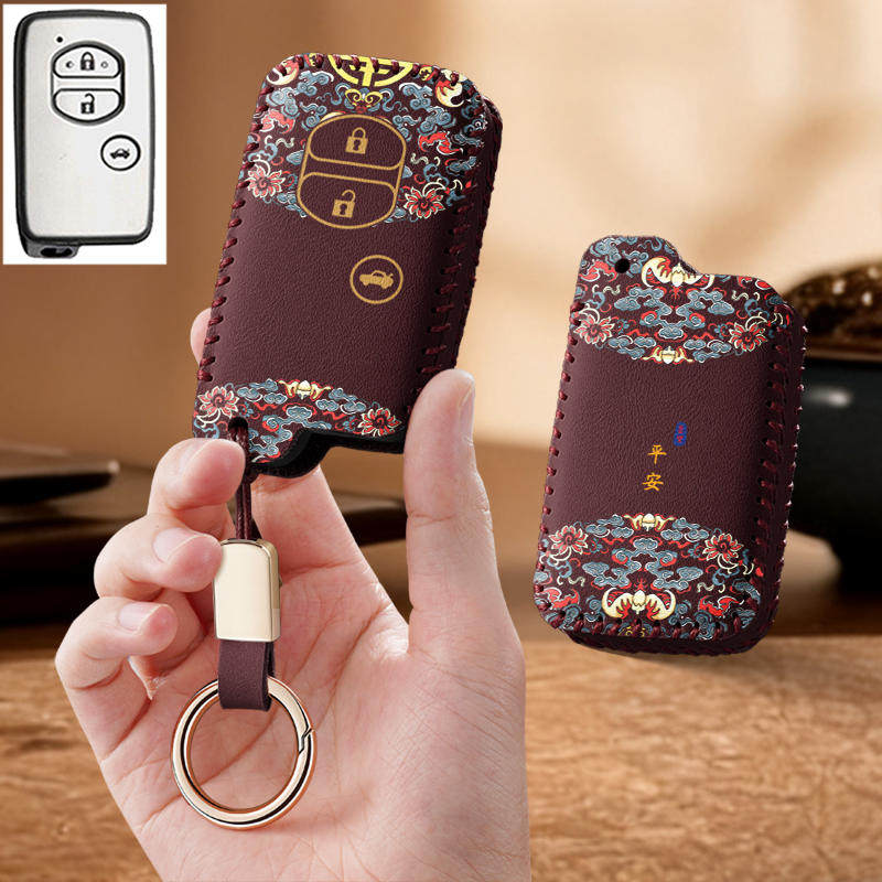 适用丰田老款凯美瑞09汉兰达10普锐斯86锐志汽车钥匙套包壳扣女11