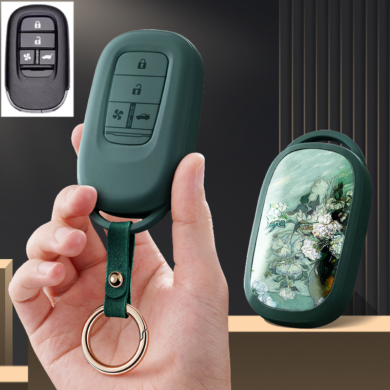 适用广汽本田P7汽车钥匙套2025新款东风S7壳eNP极湃1包2扣保护套