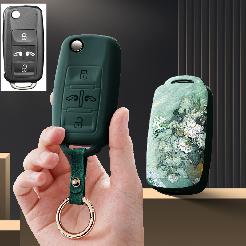 适合大众迈特威multivan汽车钥匙套夏朗sharan凯路威保护套包壳扣