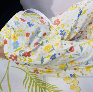 子绵绸女裤 品质双侧口袋棉绸时尚 可外穿人造棉裤 网红爆款 束脚裤