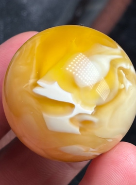 天然俄料溶洞蜜蜡圆珠3厘米原矿蜜蜡无优化可配地大假一罚十