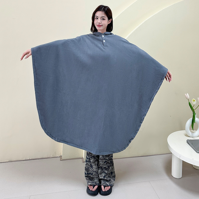 老人轮椅保暖大披肩户外防风保暖毯秋冬厚加绒护膝专用挡风被毯子