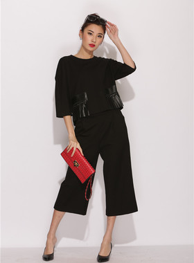 ASBEGA/阿莎贝佳2016年春季新款TZ16A323圆领时尚套装