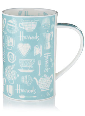 英国哈罗斯Harrods西高地陶瓷杯茶壶骨瓷咖啡杯外贸原单茶杯情侣