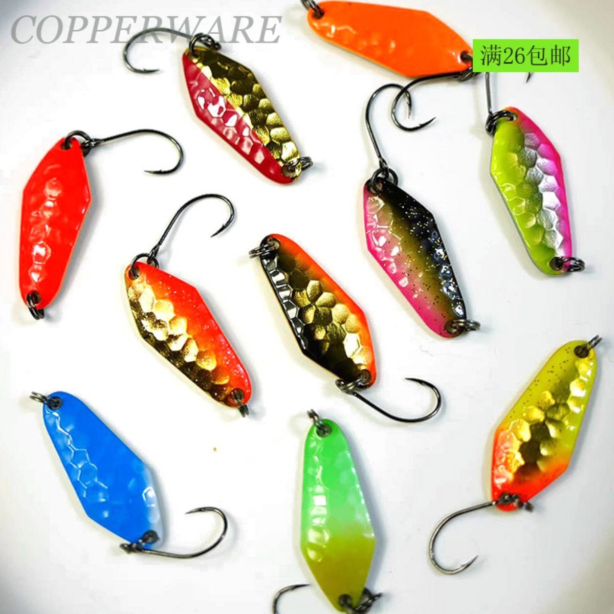 日系纯铜炫彩亮片鳟鱼饵3g菱形陨石坑面溪流马口军鱼微物路亚假饵,户外/登山/野营/旅行用品,路亚饵,淘宝优惠券,粉丝福利购,淘宝优惠卷