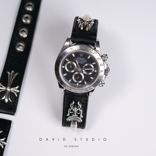 david纯手工925纯银意大利手表链
